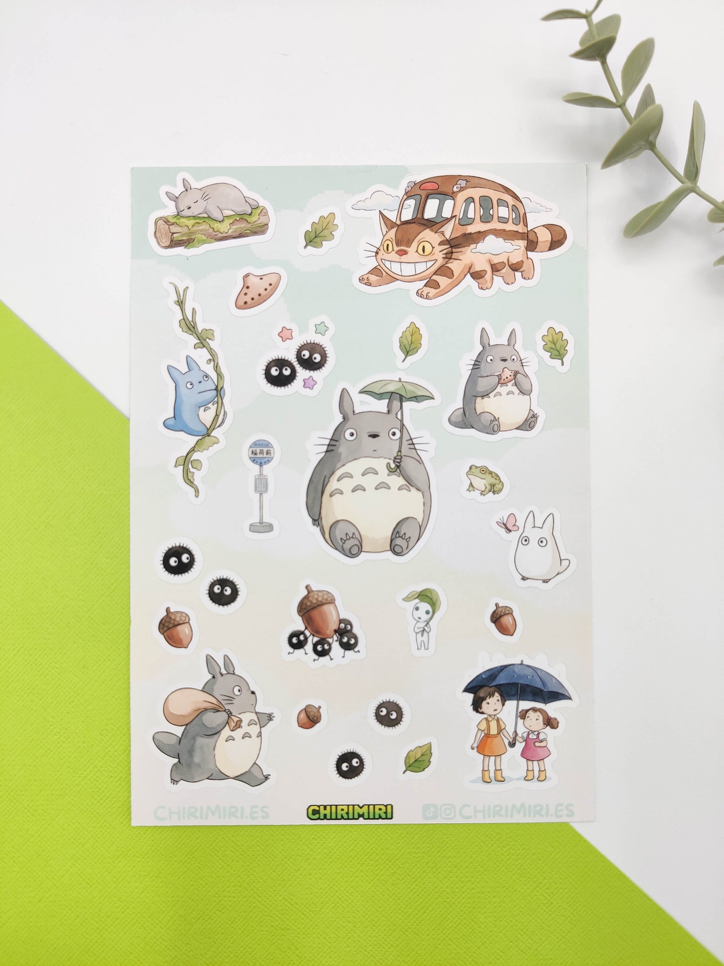 Hoja de pegatinas - Totoro