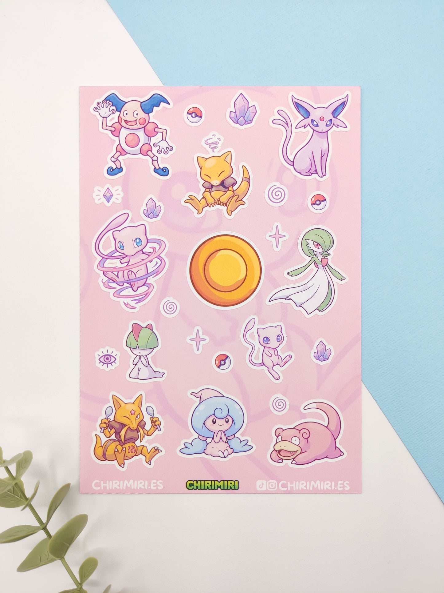 Hoja de pegatinas - Pokemon