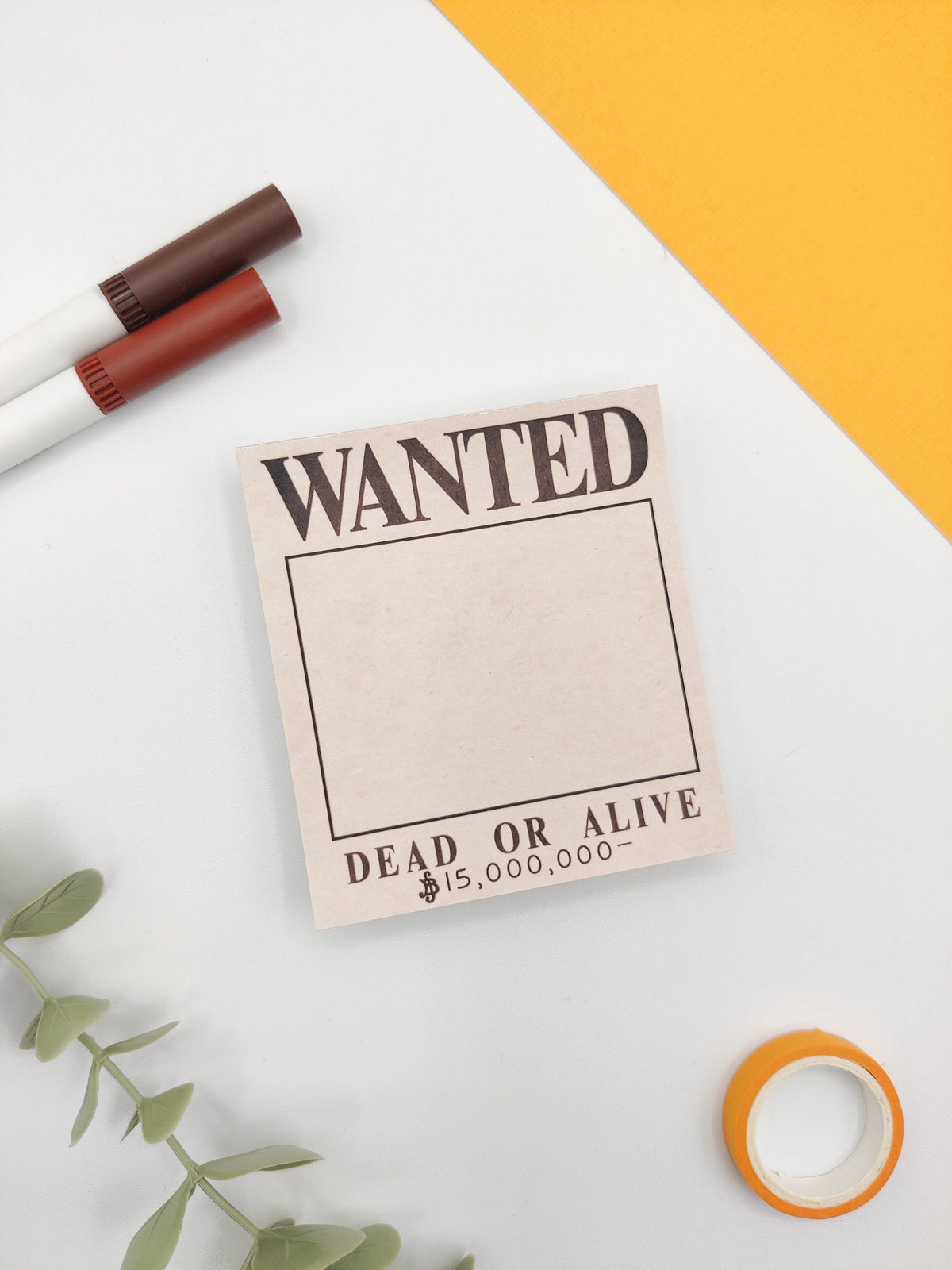 Bloc de notas - One Piece "Wanted"