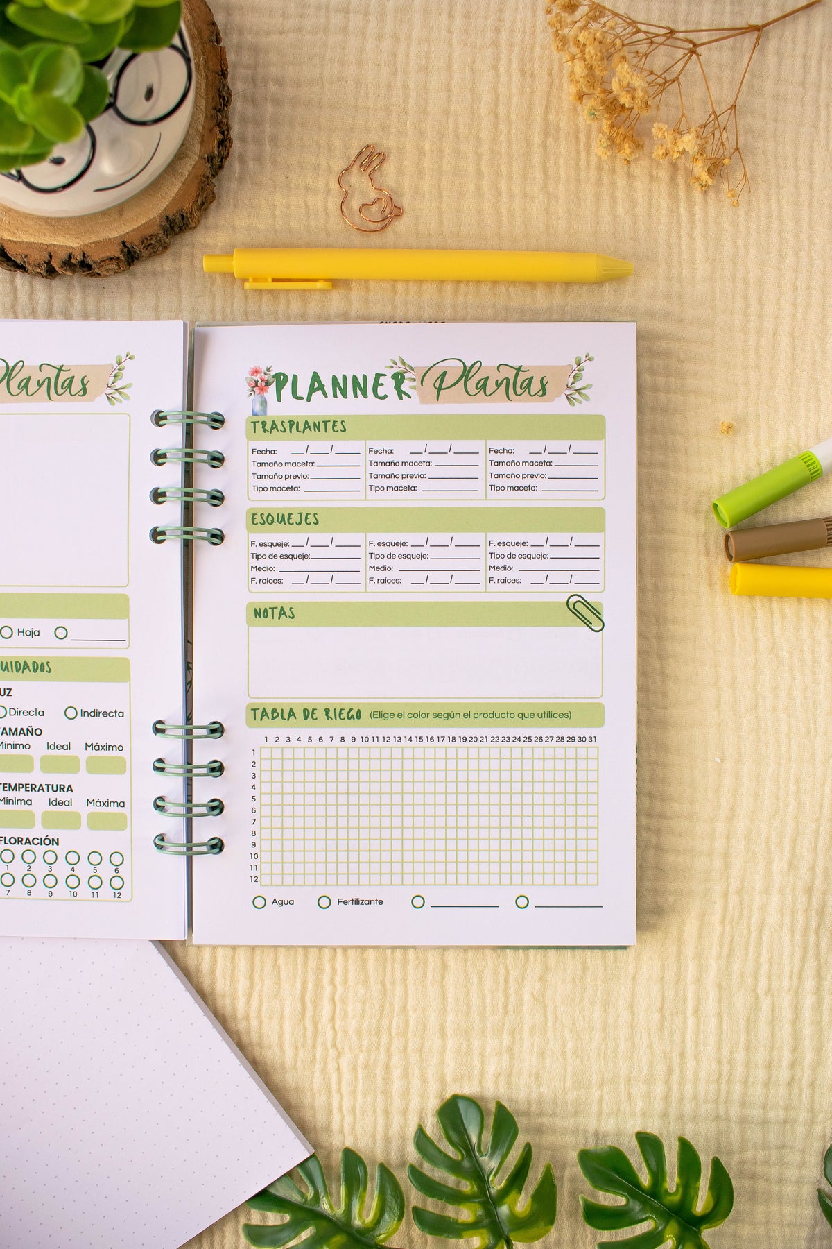 Diario de plantas A5
