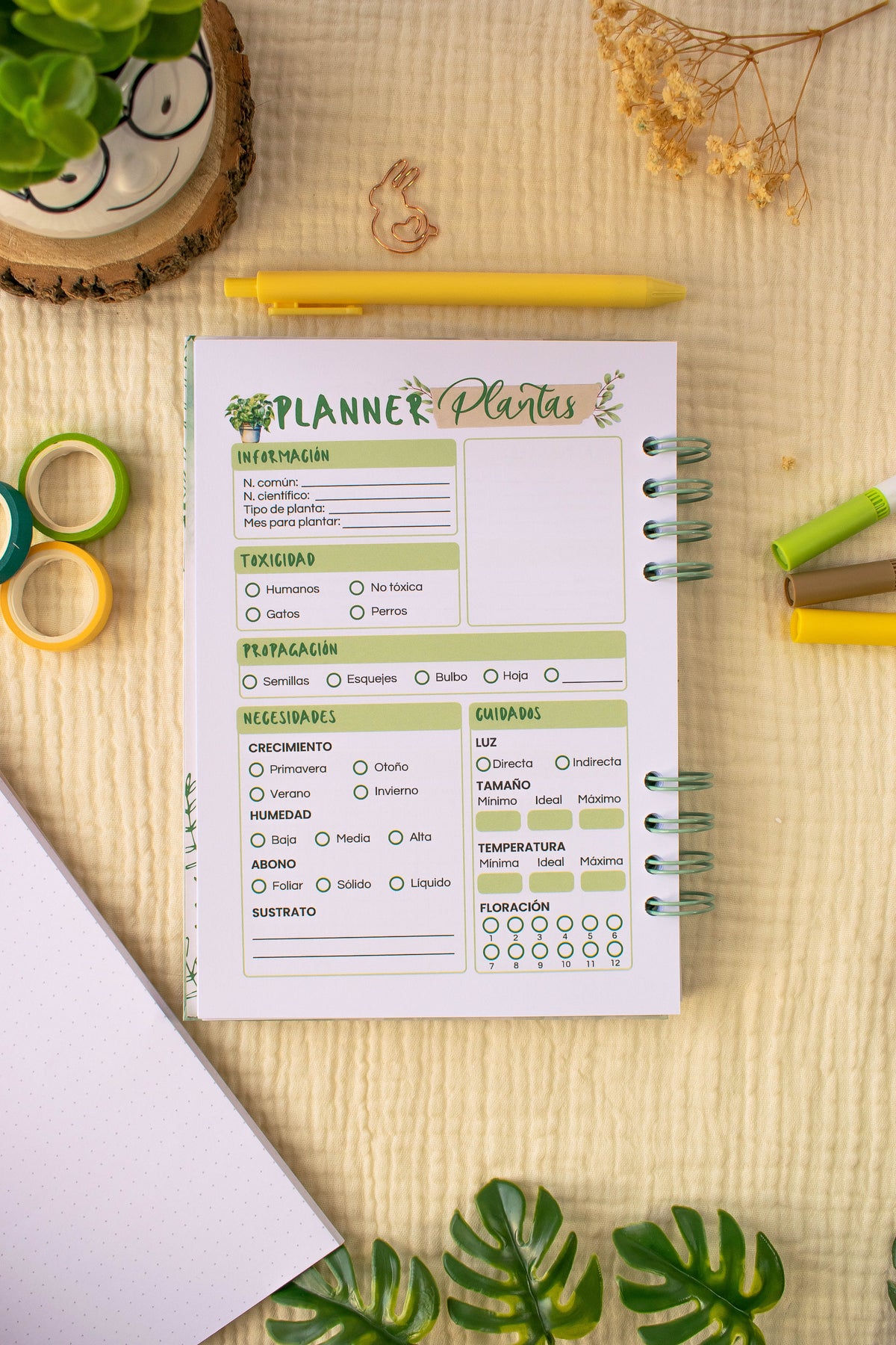 Diario de plantas A5