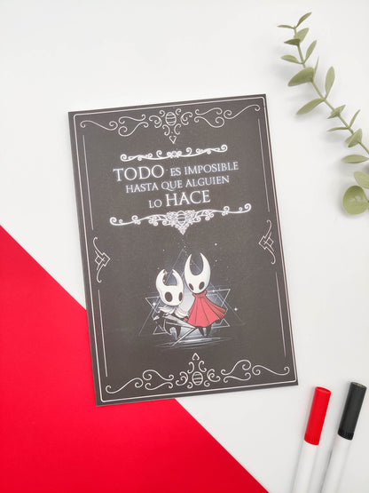 Cuaderno grapado - Hollow Knight