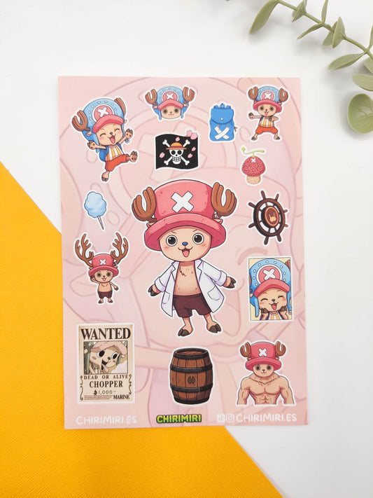 Hoja de pegatinas - One Piece