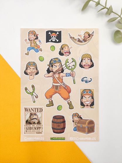 Hoja de pegatinas - One Piece