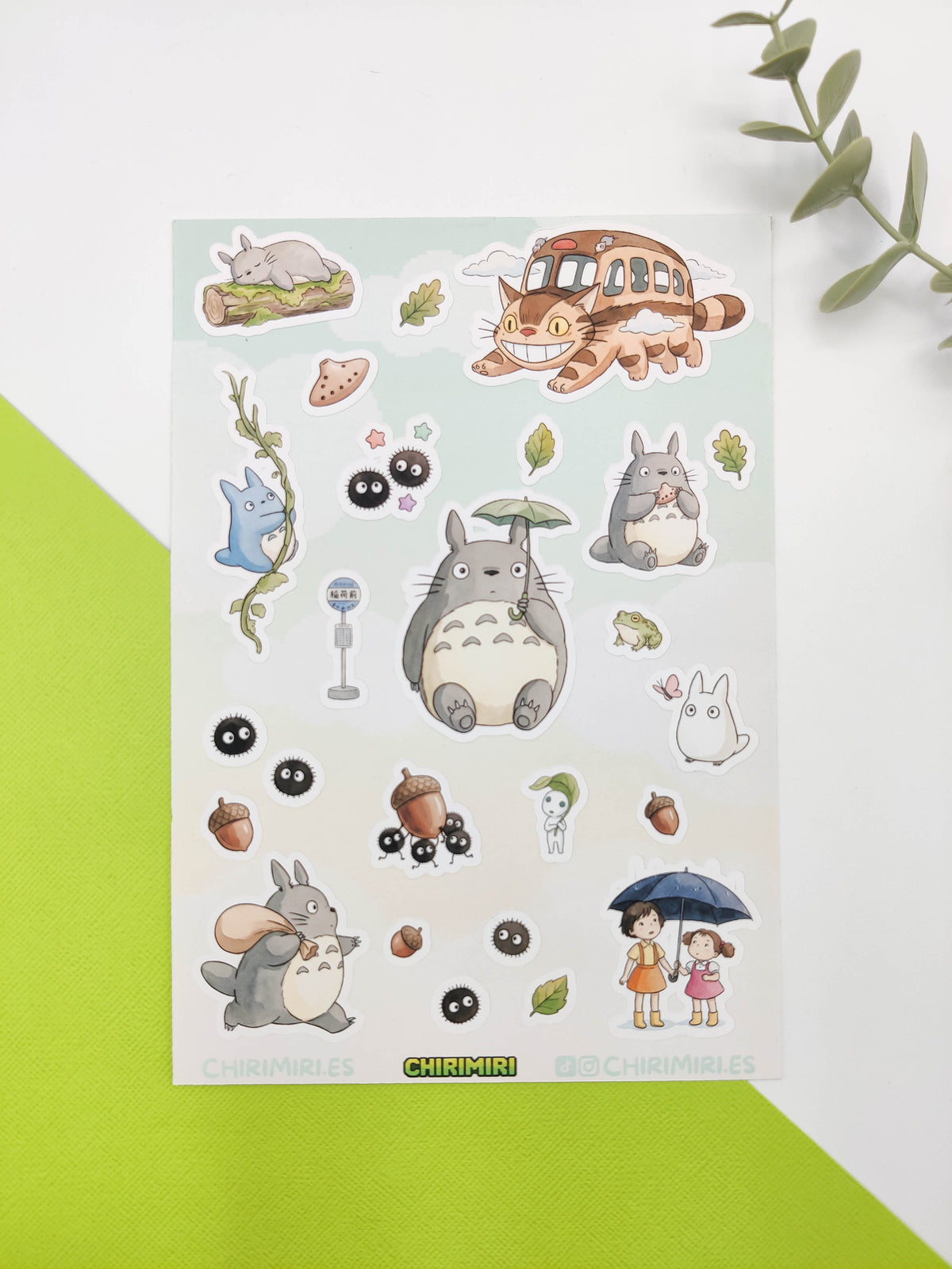 Hoja de pegatinas - Totoro