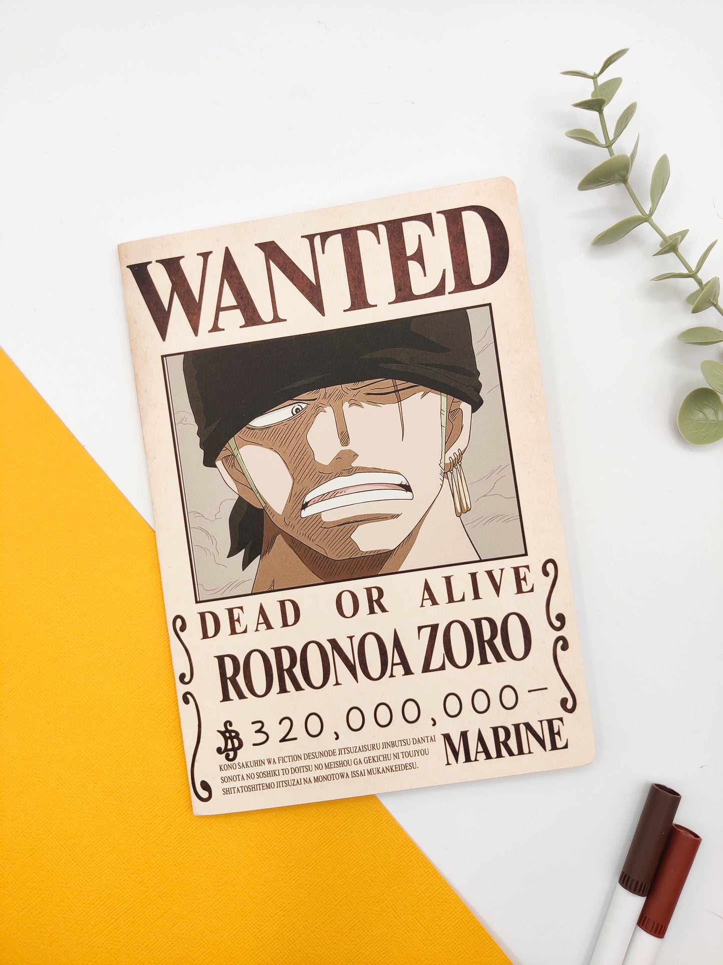 Cuaderno grapado - One Piece "Wanted"