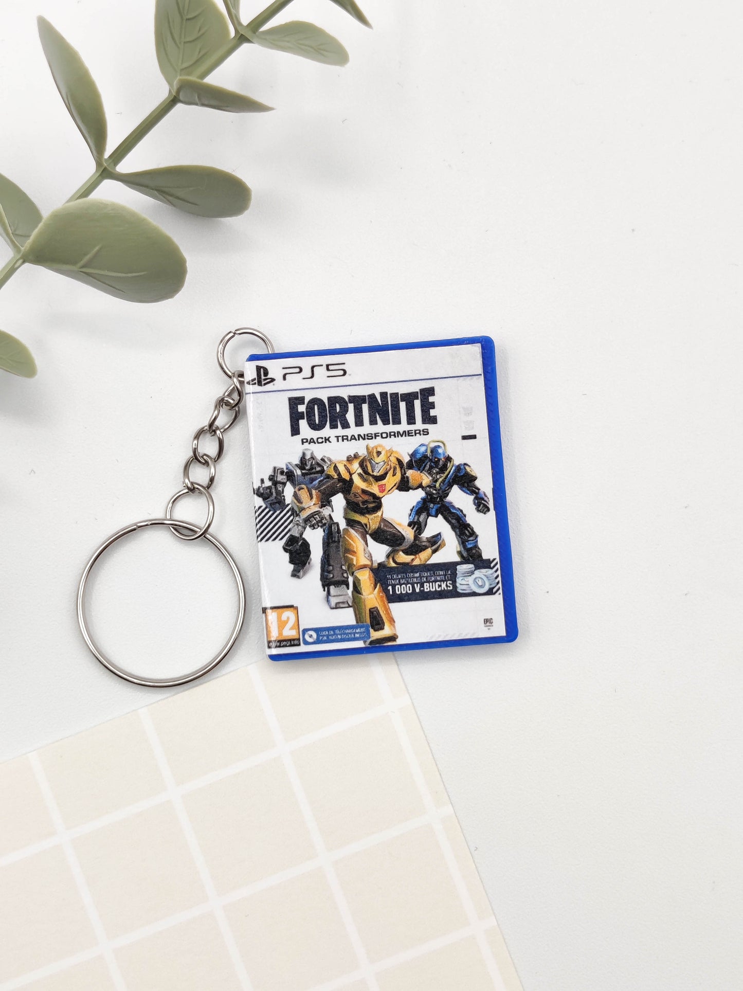 Llavero caja juego PS5 - Fortnite