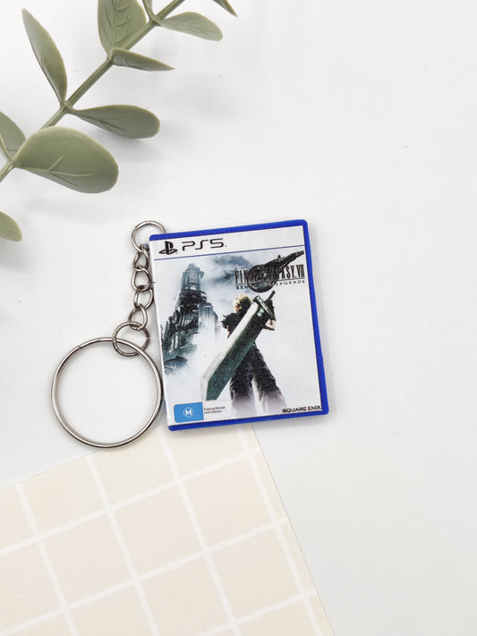 Llavero caja juego PS5 - Final Fantasy VII
