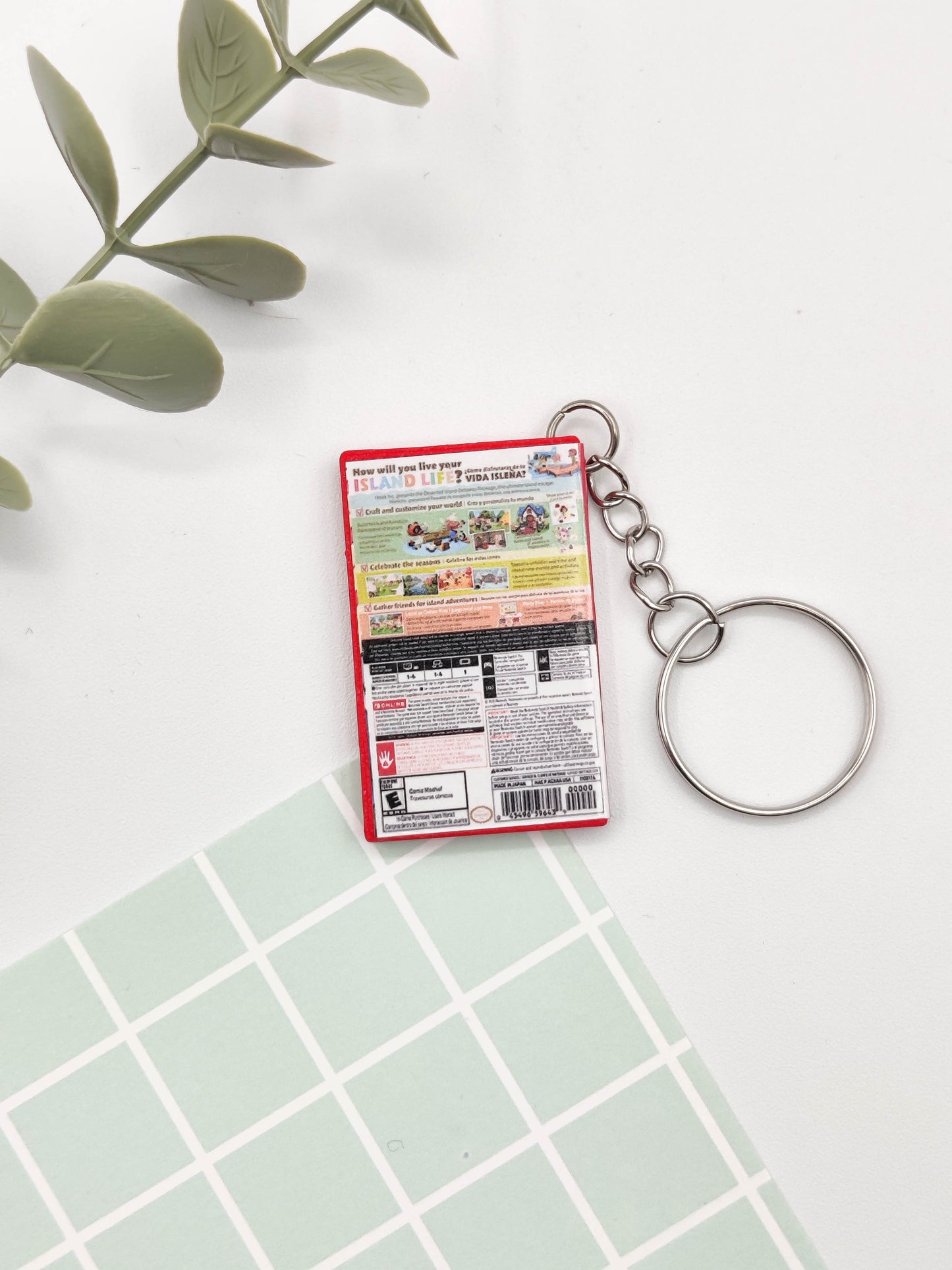 Llavero caja juego Switch - Animal Crossing