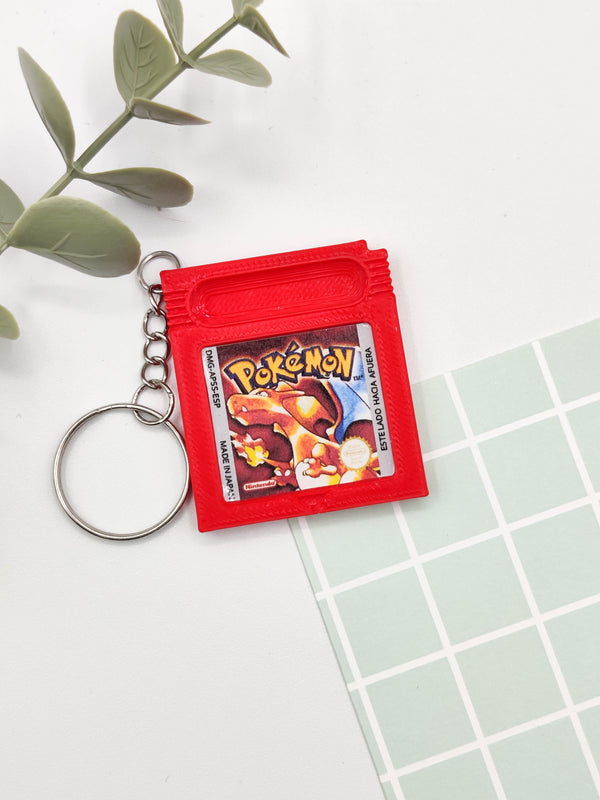 Llavero cartucho Game Boy - Pokemon Rojo