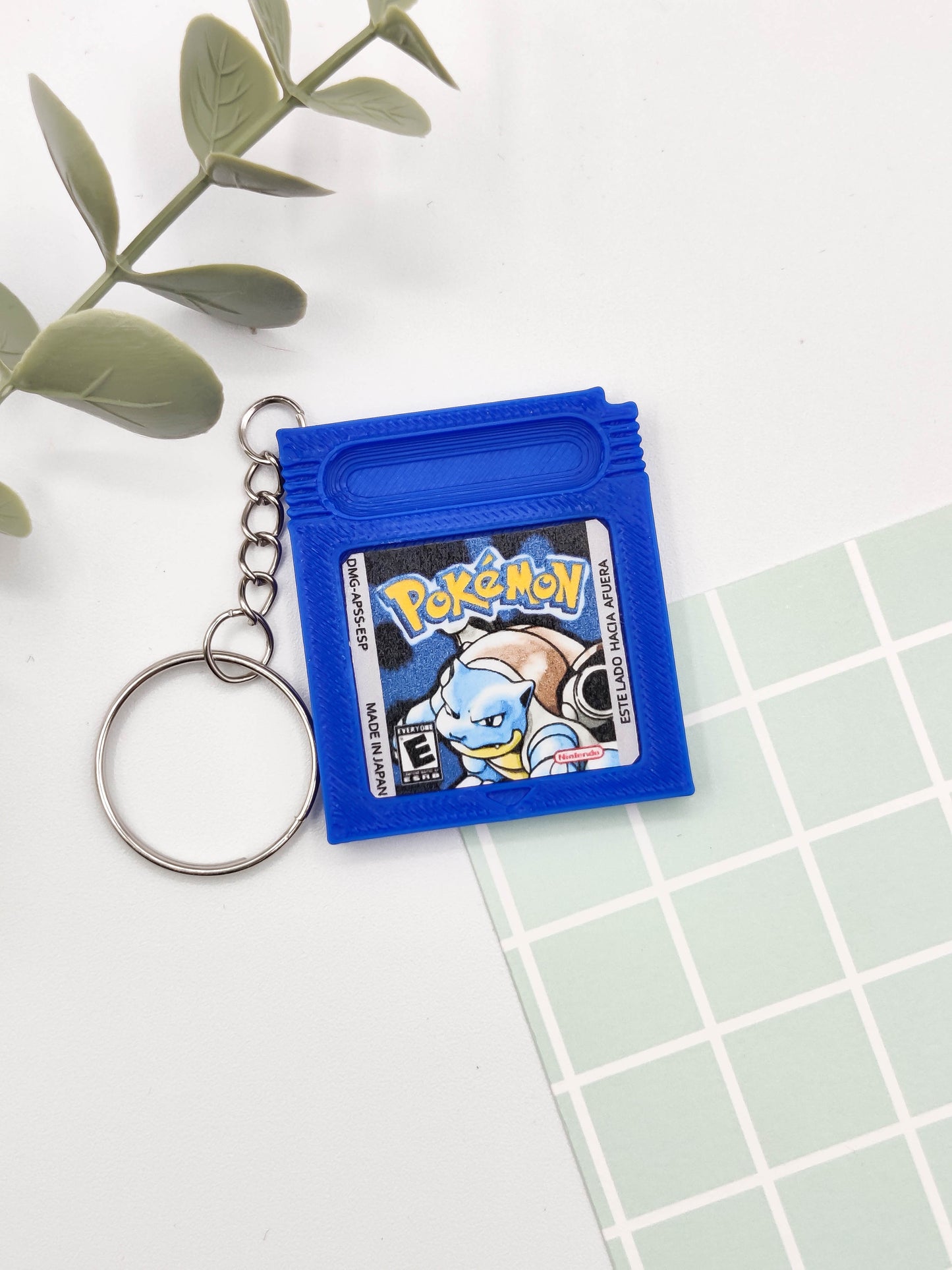 Llavero cartucho Game Boy - Pokemon Azul