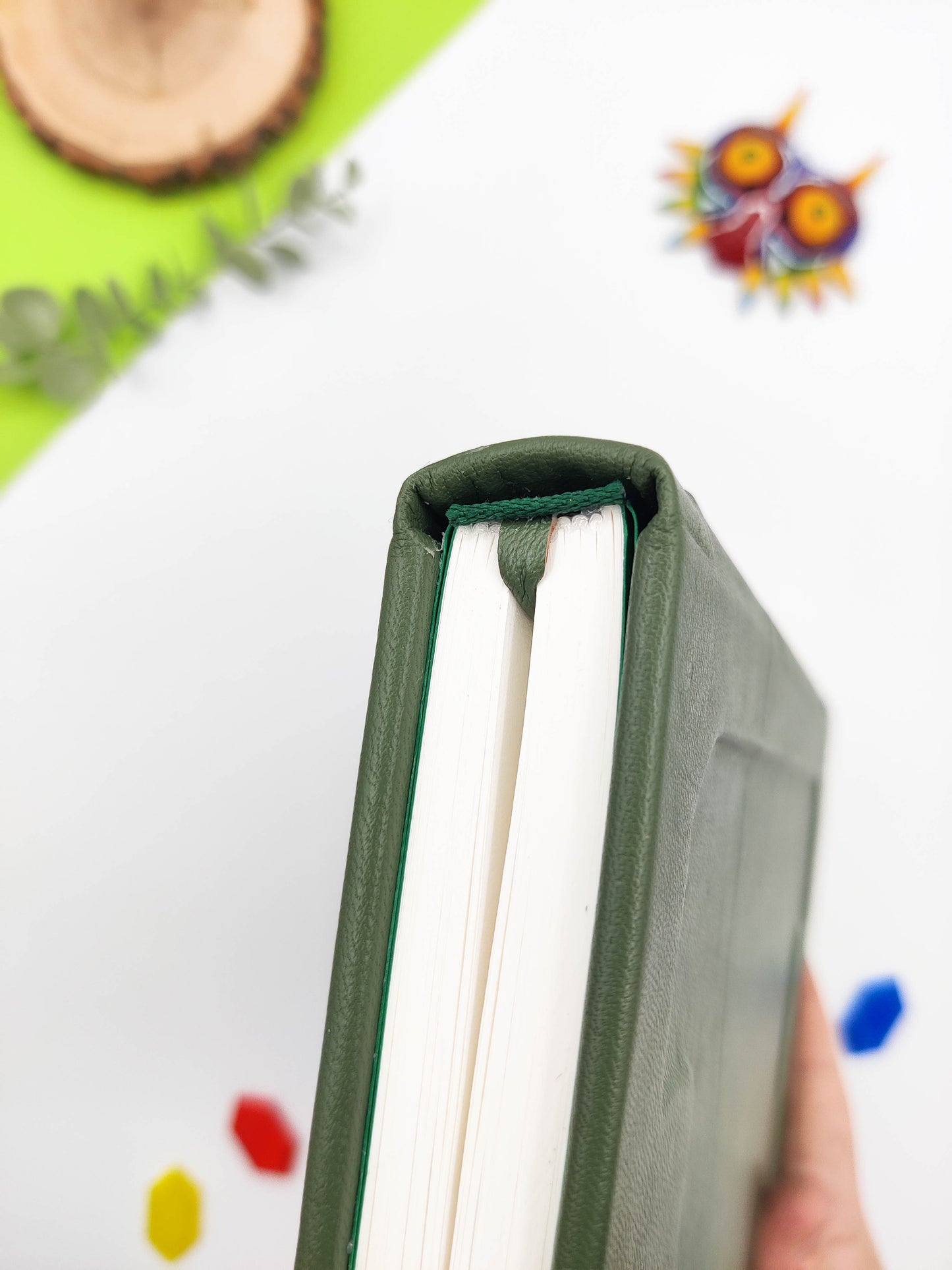 Cuaderno artesanal de piel inspirado en Zelda A5