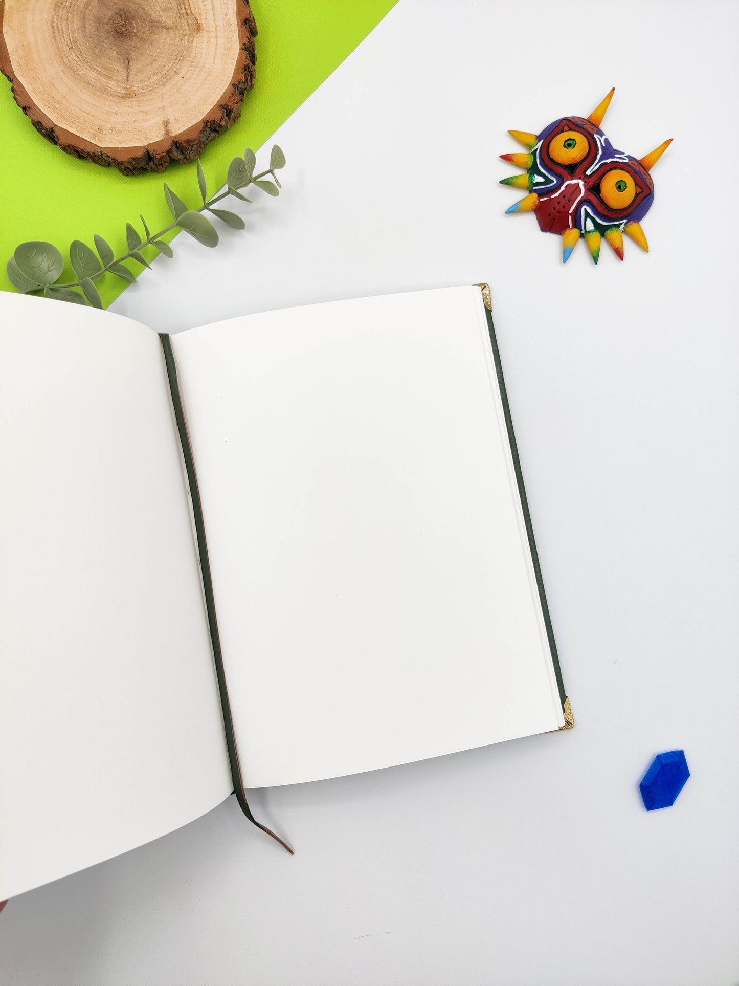 Cuaderno artesanal de piel inspirado en Zelda A5