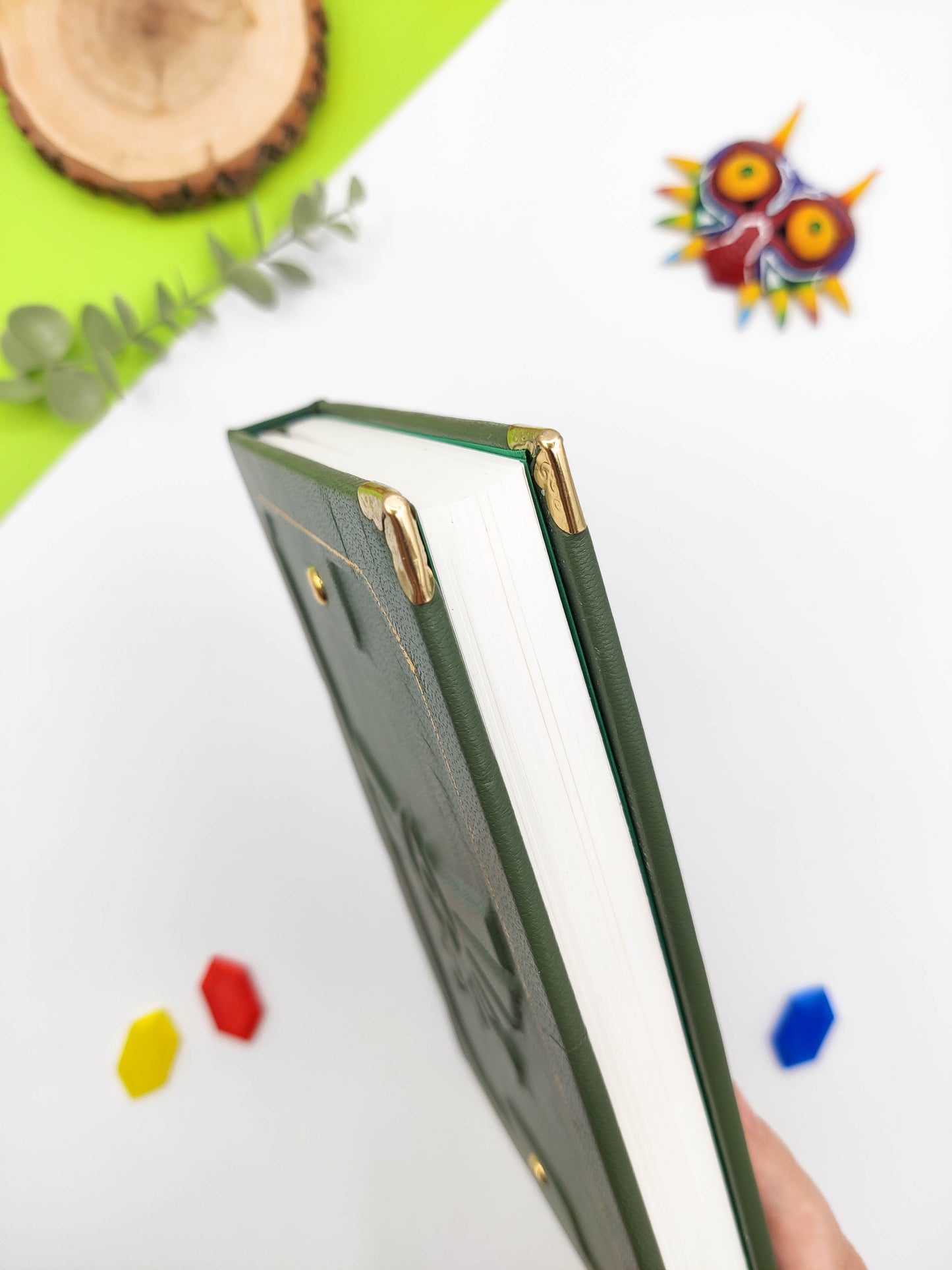 Cuaderno artesanal de piel inspirado en Zelda A5