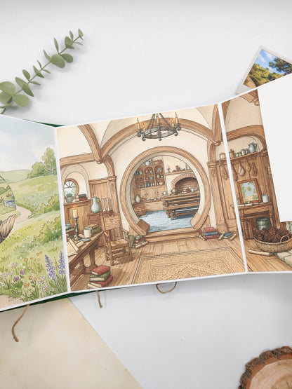 Álbum de fotos artesanal inspirado en El Señor de los Anillos y El Hobbit
