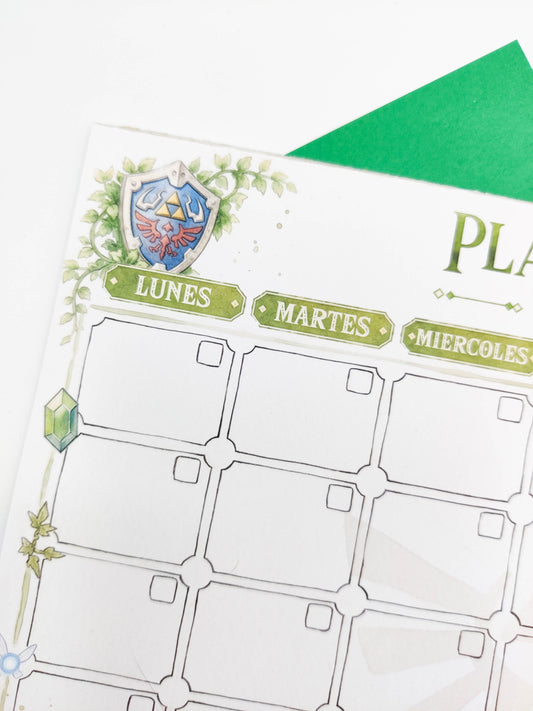 Planificador mensual - The Legend of Zelda