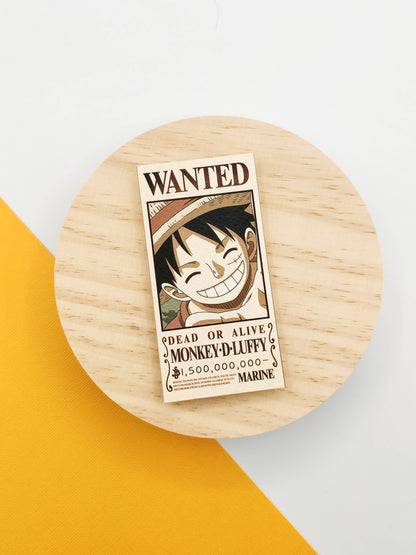 Marcapáginas - One Piece "Wanted"
