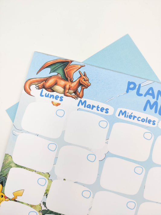 Planificador mensual - Pokemon