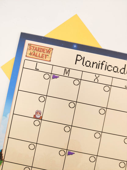 Planificador mensual - Stardew Valley