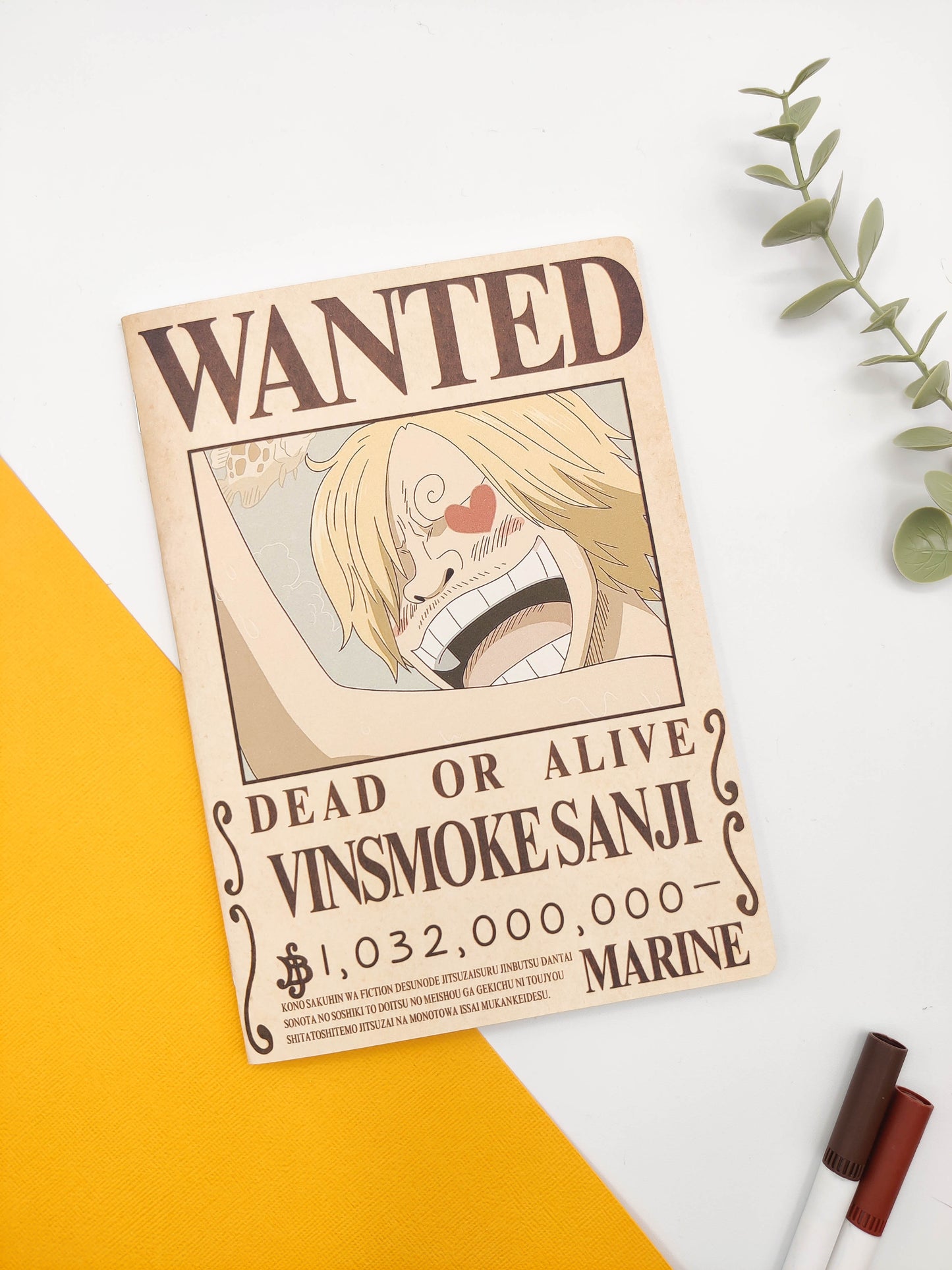 Cuaderno grapado - One Piece "Wanted"