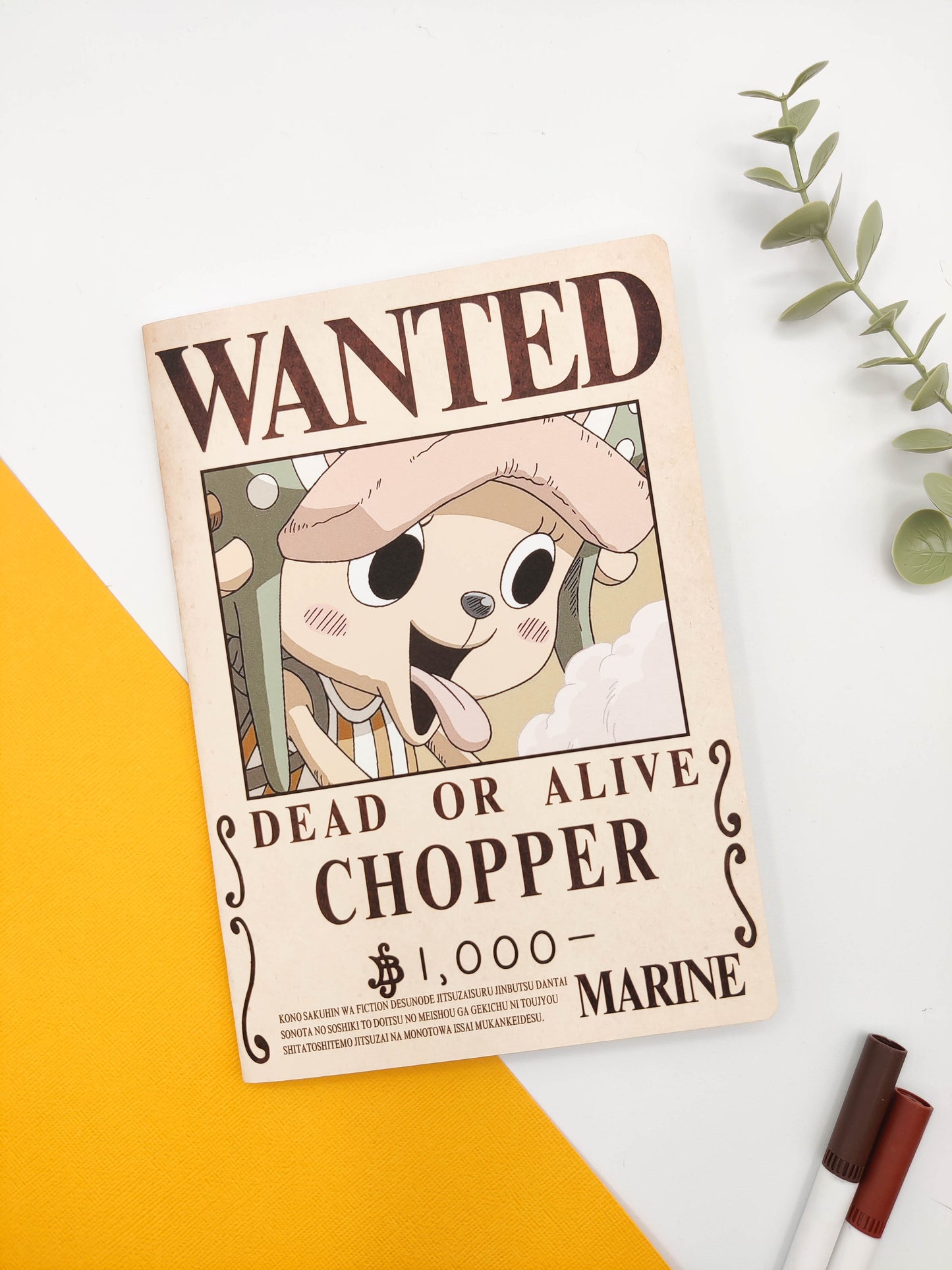 Cuaderno grapado - One Piece "Wanted"