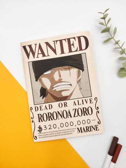 Cuaderno grapado - One Piece "Wanted"