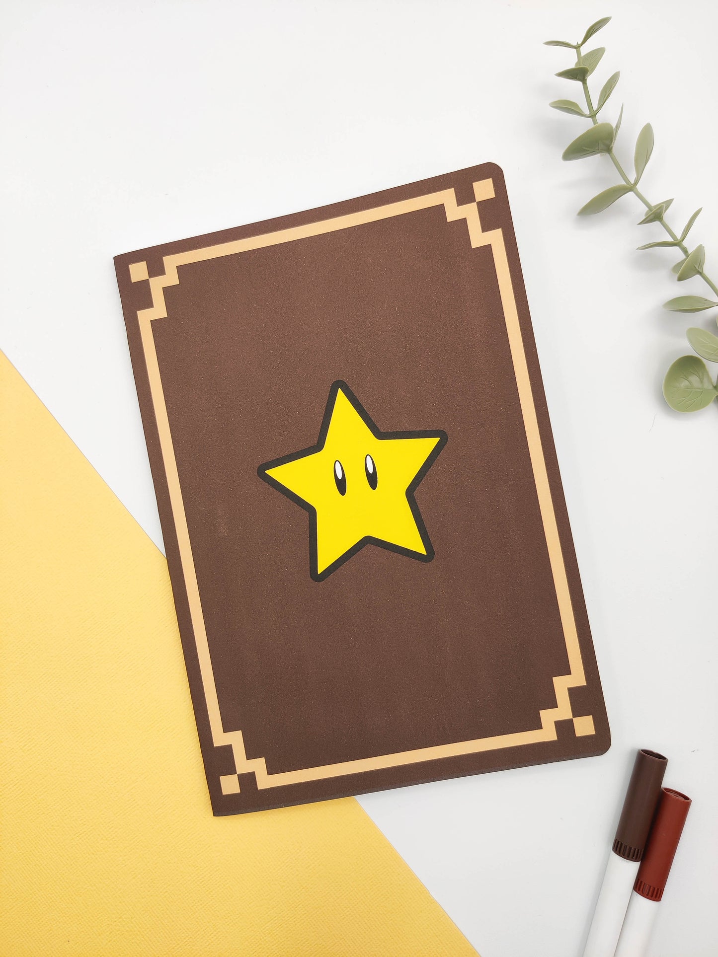 Cuaderno grapado - Super Mario Bros "Libro de cuentos de Estela"